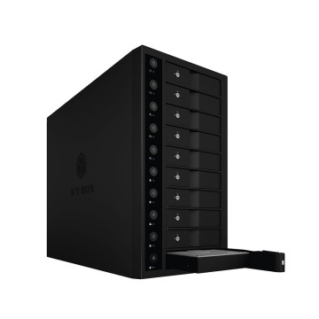 ICY BOX HDDICY3810C31 IB-3810-C31 SINGLE enclosure for 10x HDD with USB 3.1 (Gen 2) Type-C or Type-A interface - Image 1
