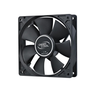 DEEPCOOL DP-FDC-XF120 XFAN 120 120mm Hydro Bearing Case Fan 3 Pin / Molex Connector, Black Stealth Appearance, Ideal for System Builds, Low RPM 26dB LS - Image 1