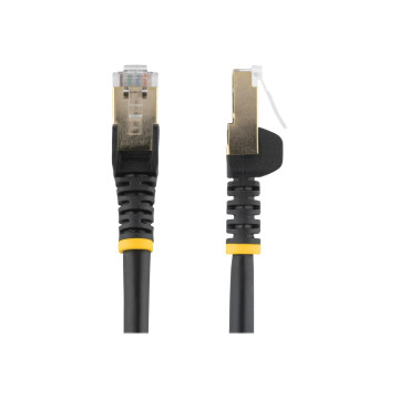 StarTech C6ASPAT3BK 1M CAT6A ETHERNET CABLE - 10GbE STP SNAGLESS 100W POE BLACK, LTW - Image 1