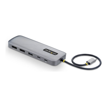 StarTech 189B-USBC-MULTIPORT USB-C TO DUAL-DP MULTIPORT ADAPTER, 100W, 4K 60HZ, GBE, 3 YR - Image 1