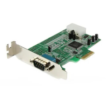 StarTech PEX1S553LP 1-port PCI Express RS232 Serial Adapter Card - PCIe Serial DB9 Controller Card 16550 UART - Low Profile - Windows/Linux - 1 port PCI Express RS232 serial controller card w/16550 UART/ASIX MCS9922CV-AA - Bi-directional speeds  - Image 1