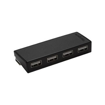 Targus ACH114AU 4-Port USB Hub Black - Compatible with PC and MAC - Image 1