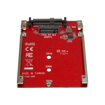 StarTech U2M2E125 M.2 TO U.2 ADAPTER, FOR M.2 PCIE NVMe SSD, 2YR - Image 1