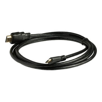 StarTech HDACMM2M 2M HDMI TO MINI HDMI ADAPTER CABLE WITH ETHERNET, BLACK, LTW - Image 1