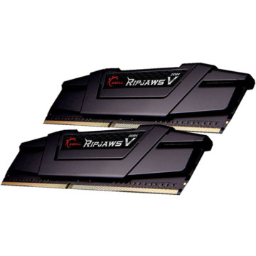 G.SKILL F4-3200C16D-16GVKB 16GB (2 x 8GB)/ PC4-25600 / DDR4 3200 Mhz/ Timings 16-18-18-38/ Voltage 1.35V/ RipjawsV - Image 1