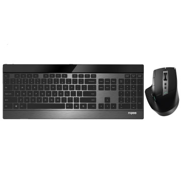 Rapoo 9900M Multi-mode Wireless Ultra-slim Keyboard & Mouse - Bluetooth 4.0, 2.4G Multi-Mode Switch, Ultra-Slim Keys, Adjustable DPI - Image 1