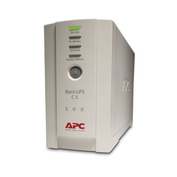 APC BK500EI Back-UPS 500VA/300W Standby UPS, Tower, 230V/10A Input, 4x IEC C13 Outlets, Lead Acid Battery, User Replaceable Battery - Image 1