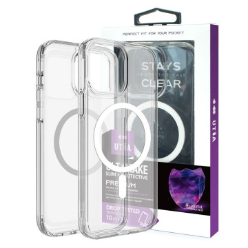 Ultimake MOBCRAIP16PRO Shockproof Transparent Magsafe Cover Case for iPhone 16 Pro - Image 1
