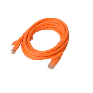 8ware PL6A-2ORG CAT6A Cable 2m - Orange Color RJ45 Ethernet Network LAN UTP Patch Cord Snagless - Image 1