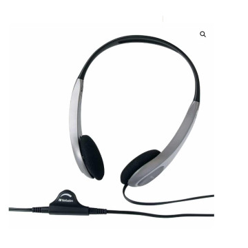 Verbatim 41645 Multimedia Headset with Volume Control Headphone - Ideal for Office, Education, Business, SME, Suitable for PC, Laptop, Desktop - Image 1