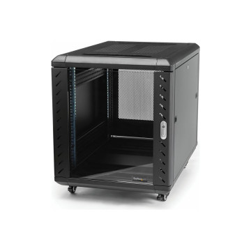 StarTech RK1536BKF 4-POST 15U RACK CABINET, 19" HALF-HEIGHT NETWORK RACK - Image 1