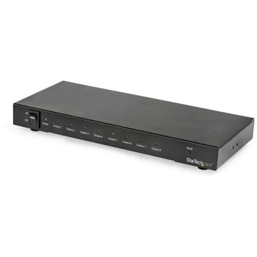 StarTech ST128HD20 8-Port 4K 60Hz HDMI Splitter - HDR Support - HDMI 2.0 Splitter - 7.1 Surround Sound Audio - Displays the same image with sound on 8 screens - Splits an HDMI video signal up 4K 60Hz - 4:4:4 chroma; up to 18Gbps (HDMI 2.0b) - HD - Image 1