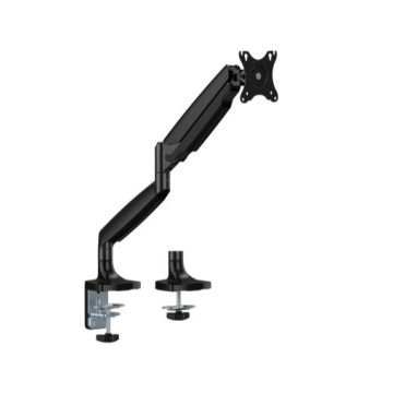 Brateck LDT82-C012-BK LDT82-C012 Single Screen Heavy-Duty Gas Spring Monitory Arm For most 17'~45' Monitors, Matte Black - Image 1
