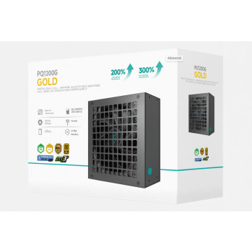 DEEPCOOL R-PQC00G-FD1B-JGAU-V1 PQ1200G 1200W Gamer Storm 80+ Gold/Cybenetics Fully Modular ATX Power Supply 120mm Fan, Japanese Capacitors, DC to DC, ATX12V V3.1, - Image 1