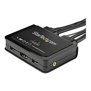 StarTech SV211HDUA4K 2 PORT SINGLE HDMI 4K 60HZ CABLE KVM SWITCH W/ AUDIO - Image 1