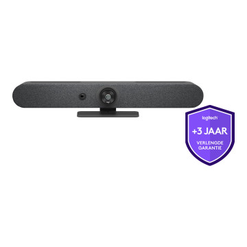 Logitech 960-001343 RALLY BAR MINI ALL IN ONE 4K ULTRA HD VIDEO BAR,BUILTIN SPKR &MIC,GRAPHITE2YR WTY - Image 1