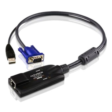 Aten KA7570-AX KVM Cable Adapter with RJ45 to VGA & USB to suit KH15xxA, KH25xxA, KL15xxA series - Image 1