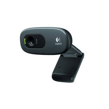 Logitech 960-000584 C270 3MP HD Webcam 720p/30fps, Widescreen Video Calling, Light Correc, Noise-Reduced Mic for Skype, Teams, Hangouts, PC/Laptop/Macbook/Tablet - Image 1