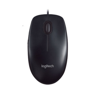 Logitech 910-001795 M90 USB Wired Optical Mouse 1000dpi for PC Laptop Mac Full Size Comfort smooth mover replaces B100 - Image 1