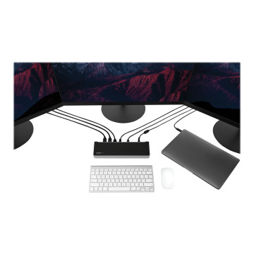 StarTech DK30CH2DEP USB-C 4K DOCK, TRIPLE DISPLAY, DP(2), HDMI, USB(4), USB-C(2), 100W, AC, 3YR - Image 1