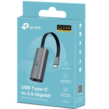 TP-LINK UE302C USB TYPE-C to 2.5 GIGABIT ETHERNET NETWROK ADAPTER, 1YR - Image 1