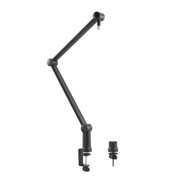 Brateck MDS06-1 Professional Microphone Boom Arm Stand, 360° Rotatable Boom, Clip-On Cable Holder, Foldable Scissor Arm Design - Image 1