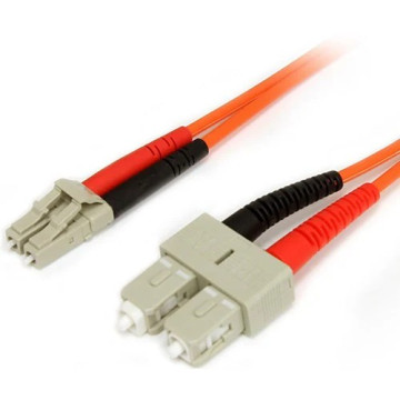 StarTech FIBLCSC2 2M FIBER OPTIC CABLE - MULTIMODE DUPLEX 62.5/125 LSZH FIBER JUMPER CORD - LC/ - Image 1