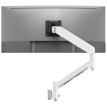 Atdec AWMS-DW6-W Single Monitor Dynamic Arm on Wall Channel - White - Image 1