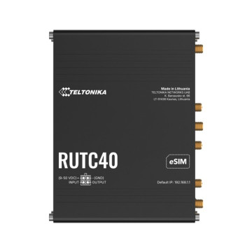 Teltonika RUTC40000000 RUTC40 GLOBAL 4G EDGE ROUTER, Dual-core, Dual-band Wi-Fi 6, connectivity powered by a Telit modem, eSIM, PSU included. - Image 1