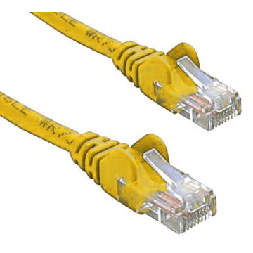 8ware KO820U-2YEL CAT5e Cable 2m - Yellow Color Premium RJ45 Ethernet Network LAN UTP Patch Cord 26AWG CU Jacket - Image 1