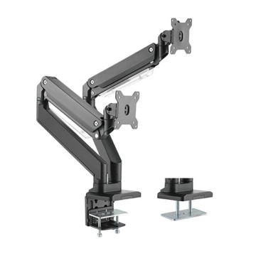 Brateck LDT23-C024 Dual Monitors Aluminum Heavy-Duty Gas Spring Monitor Arm Fit Most 17'-35' Monitors Up to 15kg per screen VESA 75x75/100x100 - Image 1