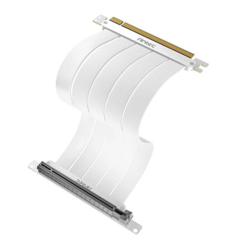 Antec AT-RCAB-W200-PCIE4-RTX40 PCIE-4.0 Riser Cable (200mm) White, Up to RTX4090 / 7900XT. High End Gold Plated and Shielded six Layer PCB. FPS lossless output Stability - Image 1