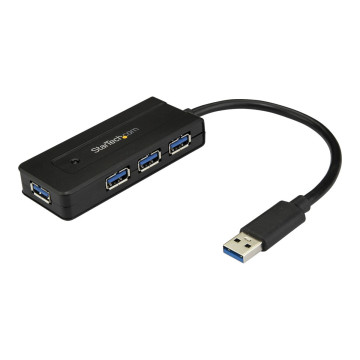 StarTech ST4300MINI 4 PORT USB 3.0 HUB, FAST CHARGE, 2YR - Image 1