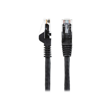 StarTech N6LPATCH1MBK 1M CAT6 ETHERNET CABLE - LSZH (LOW SMOKE ZERO HALOGEN) - 10 GIGABIT 250MHZ 10 - Image 1