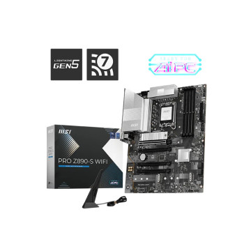 MSI PRO Z890-S WIFI , INTEL Z890, 4x DDR5 256GB, 1x HDMI, 4x PCI-E x16 slot, 3x M.2, 4x SATA, 4x USB 2.0, Intel Wi-Fi 7 - Image 1