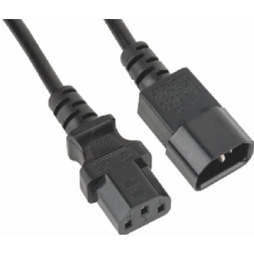 Astrotek AT-IEC-MF-1.8M Power Extension Cable 2m - Male to Female IEC C13 to C14 Monitor to PC or PC/UPS to Devices - Image 1