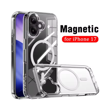 Ultimake MOBZJZMGS17 UTIA Shockproof Transparent Case Cover With Magnetic Ring for iPhone 17 - Image 1