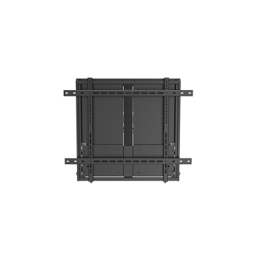 Brateck HAW400E-90 Manual Height-Adjustable Display Wall Mount for most 75'-90' TVs Weight Capacity: 60~90kg, VESA Compatible: 200x200 up to 800x600 Black - Image 1