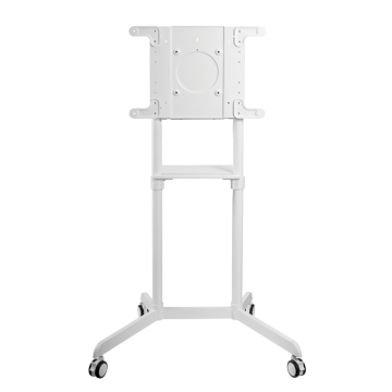 Brateck TTV11-46TW-WH Rotating Mobile Stand for Interactive Display Fit 37'-70' Up to 70kg- VESA: 200x200,400x200,300x300,600x200,350x350,400x400,600x400 White（LS) - Image 1