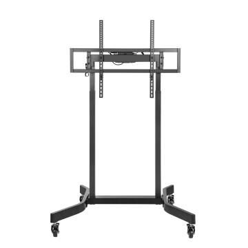 Brateck TTL14-68FW-BLK Standard Motorized TV Cart Fit 55'-100' Up to 120kg- Matte Black , VESA Compatible: 200x200 up to 800x600 （LS） - Image 1