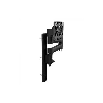 Atdec AWMS-46W35-B Single Monitor Arm on Wall Channel - Black - Image 1