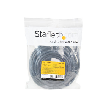 StarTech MXTMMHQ10M 10M COAX HIGH RESOLUTION MONITOR VGA CABLE, HD15 M/M, LTW - Image 1