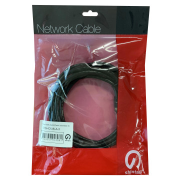 SHINTARO SH-C6-BLA-2 Cat6 24 AWG Patch Black 2m - Image 1