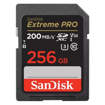 Sandisk SDSDXXD-256G-GN4IN 256GB Extreme PRO Memory Card 200MB/s Full HD & 4K UHD Class 30 Speed Shock Proof Temperature Proof Water Proof X-ray Proof (EOL) - Image 1