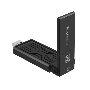 Simplecom NW812 AX1800 Dual Band WiFi 6 USB Adapter with Foldable Antenna - Image 1