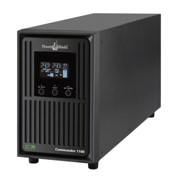 PowerShield PSCM1100 Commander 1100VA/990W - 10Amp, Line Interactive Pure Sine Wave Tower UPS with AVR, 2 AUS sockets, 10A, C13 x 3, 2-year warranty - Image 1