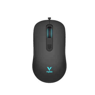 Rapoo V16 RGB Wired USB Optical 12800DPI Gaming Mouse Black - Image 1