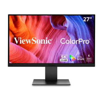 ViewSonic VP2788-5K - 27' ColorPro 5K 218PPI Mac / PC Monitor, 100W Thunderbolt 4, USB C, 99% DCI-P3 Colour Gamut, Colour Accuracy (Delta E<2), 3YARW - Image 1