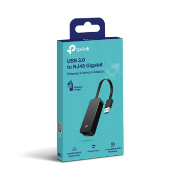 TP-LINK UE306 USB 3.0 TO GIGABIT ETHERNET NETWORK ADAPTER, 1YR - Image 1