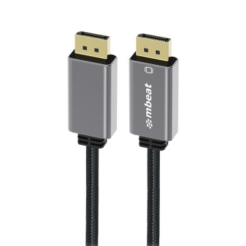 MBEAT MB-XCB-DP18 Tough Link 1.8m Display Port Cable v1.4 - Connects Computer, Laptop to HDTV, Monitor, Gaming Console, Supports 8K@60Hz (7680×4320) -Space Grey - Image 1